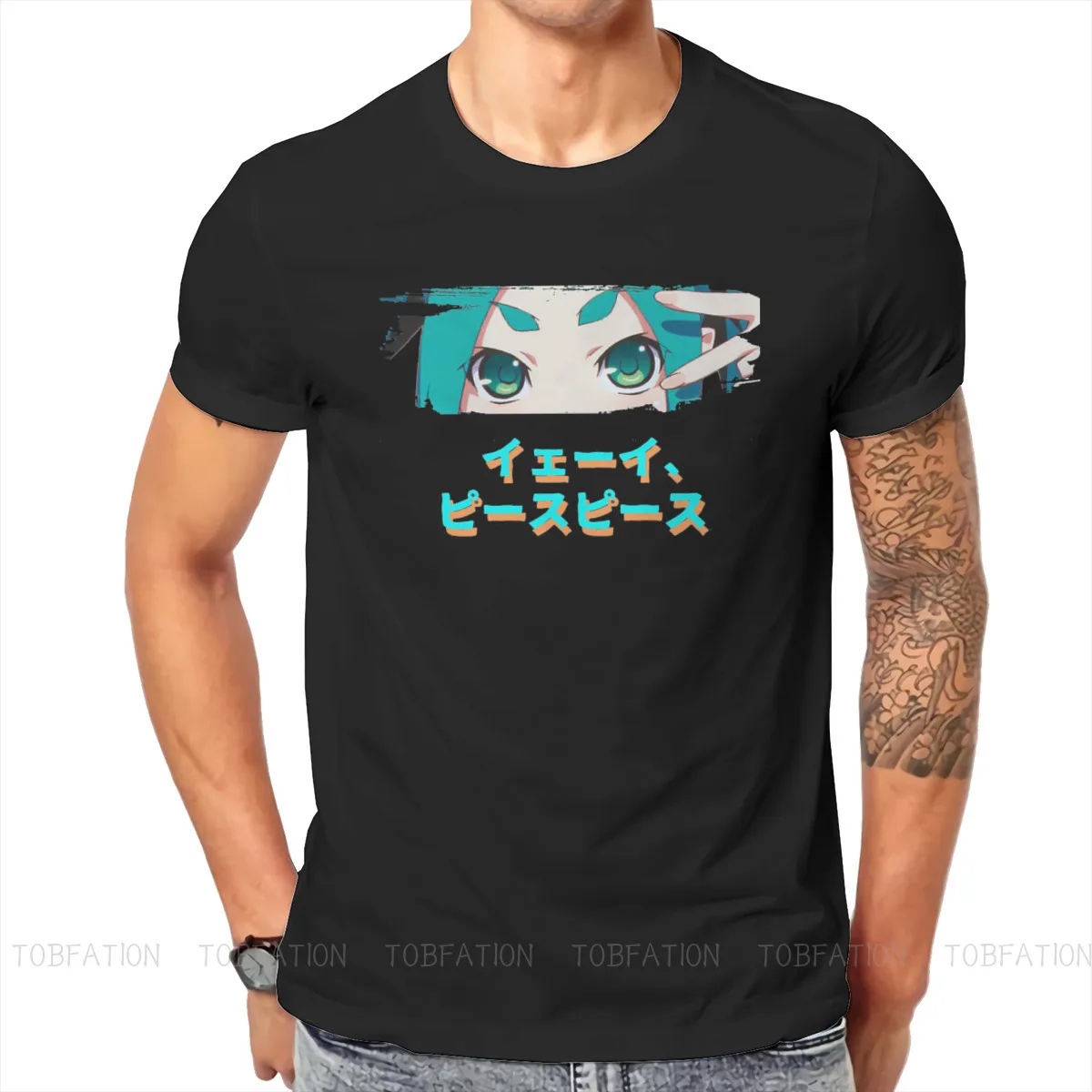 

Bakemonogatari Koyomi Japanese Light Novel Manga Ononoki Yay Tshirt Gothic Men's Clothes Tops Big Size Cotton O-Neck T Shirt