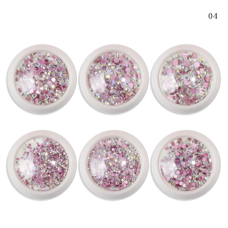 CYSHMILY 6 коробок/набор стеклянные стразы смешанные цвета плоский задний AB