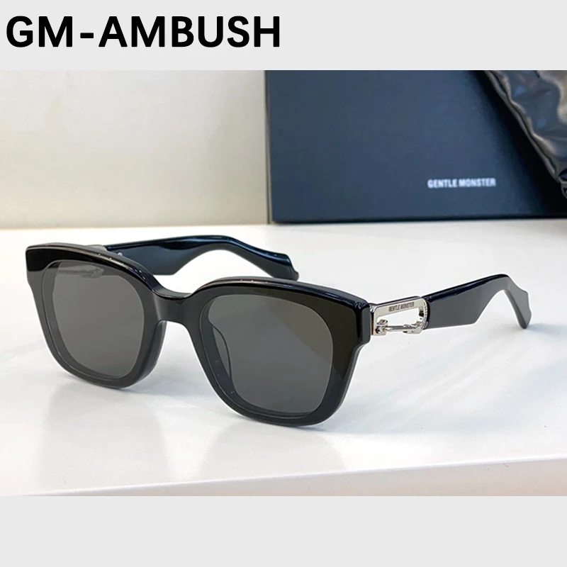 

2021 GM Brand AMBUSH Carabiner Sunglasses Fashion Lady Gentle Oval Sun glasses Vintage Sunglasses Retro UV400 Glasses For women