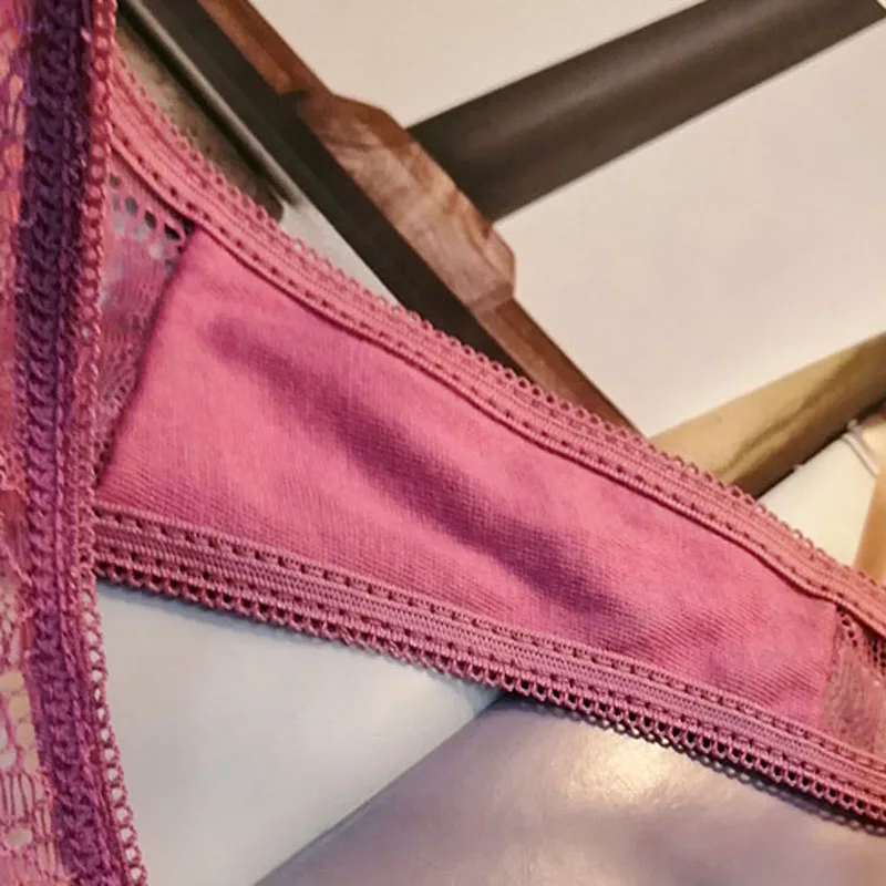 Кружевные женские стринги сексуальные прозрачные бесшовные с заниженной талией