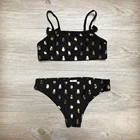 2021 Купальник для девочек, детский купальники из двух предметов, От 2 до 14 лет, детский Бронзовый ананас, набор бикини для девочек A290