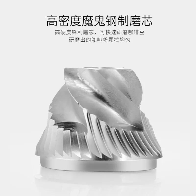 

Hand-Grinding Coffee Stainless Steel Manual Grinding Machine Coffee Mill Silver Bean Grinder