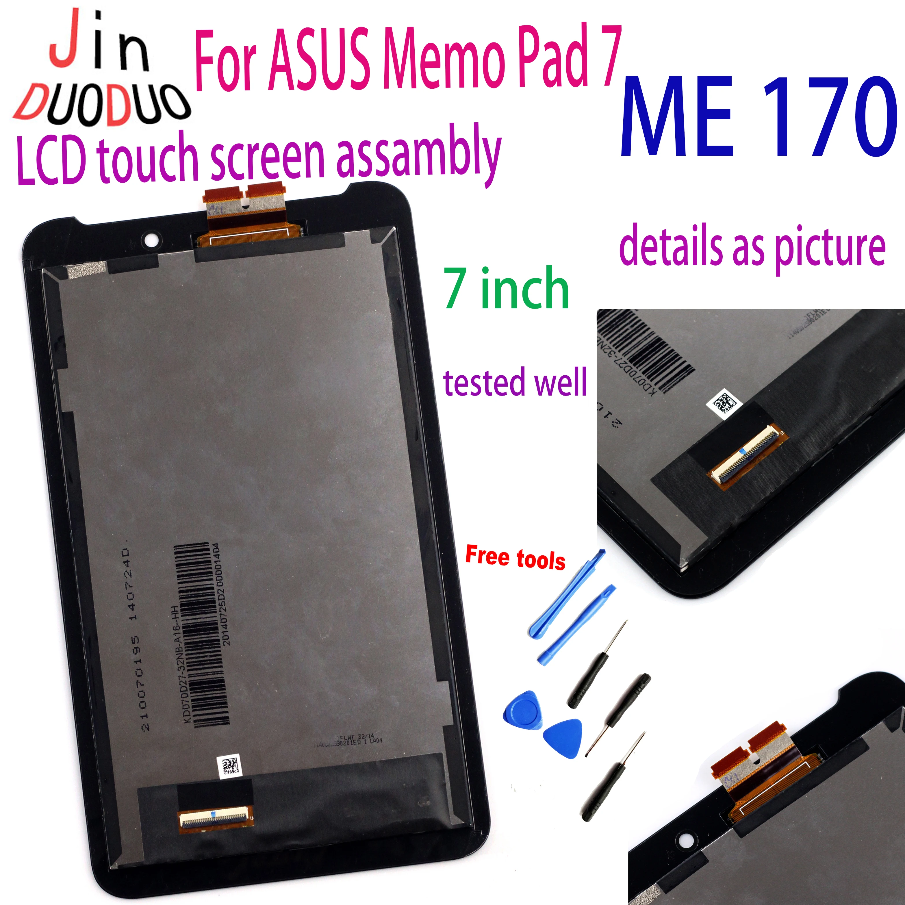 7-дюймовый планшет для ASUS Fonepad 7 ME170 FE7010CG FE170CG K012 k017 ЖК-дисплей сенсорный экран