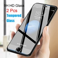 2pcs tempered glass for iphone 5 5s 5c 6 6s 7 8 plus x 10 11 pro max screen protector case for iphone se 5se glas phone