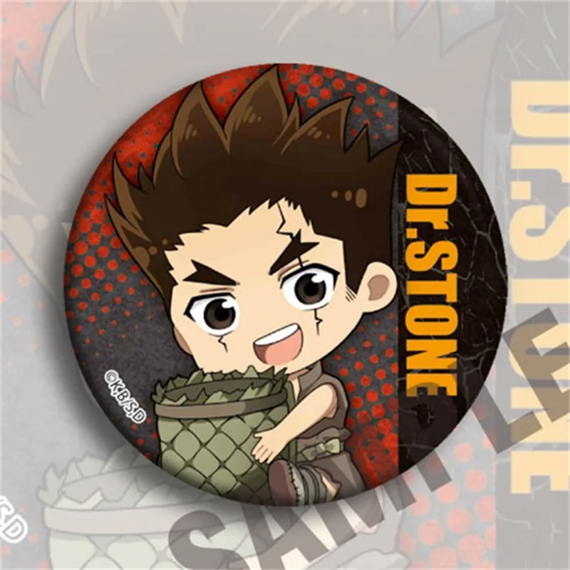Японский аниме Dr.STONE Ishigami Senku Shishio хром Косплей Вечеринка Bedge мультфильм собирать