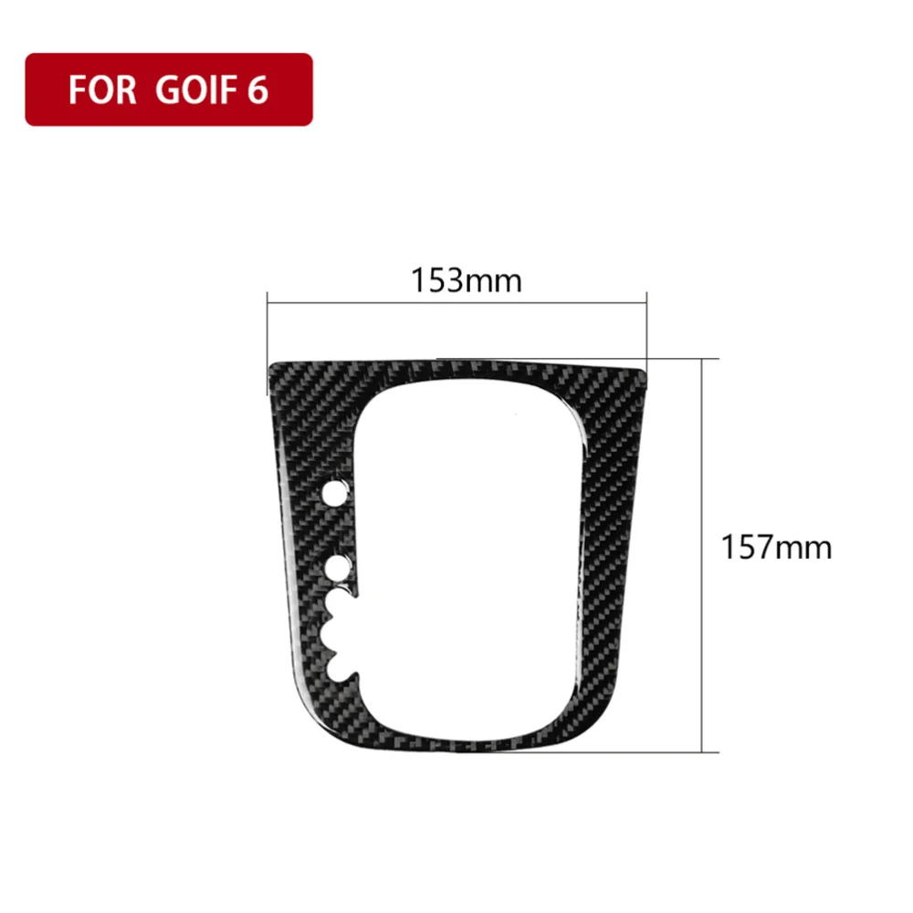 

Auto Car Driving Gear Panel Carbon Fiber Protective Anti-scratch Cover Trim Sticker Compatible for 6 Scirocco