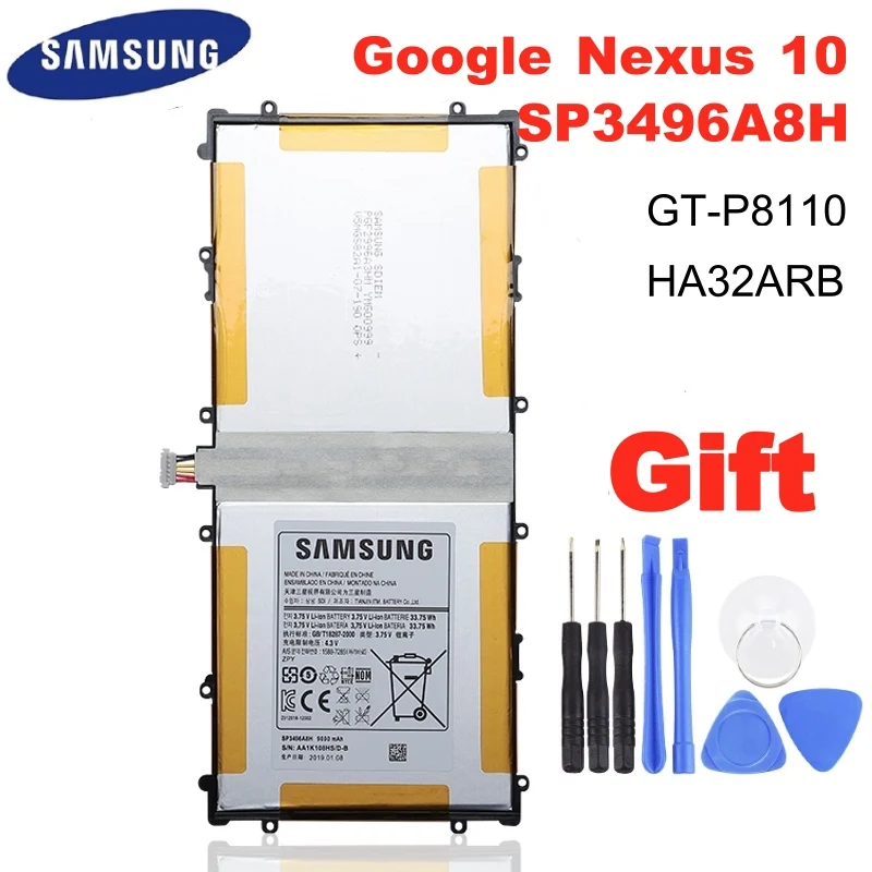 Оригинальный аккумулятор для планшета Samsung SP3496A8H Google Nexus 10 GT P8110 HA32ARB Подлинная