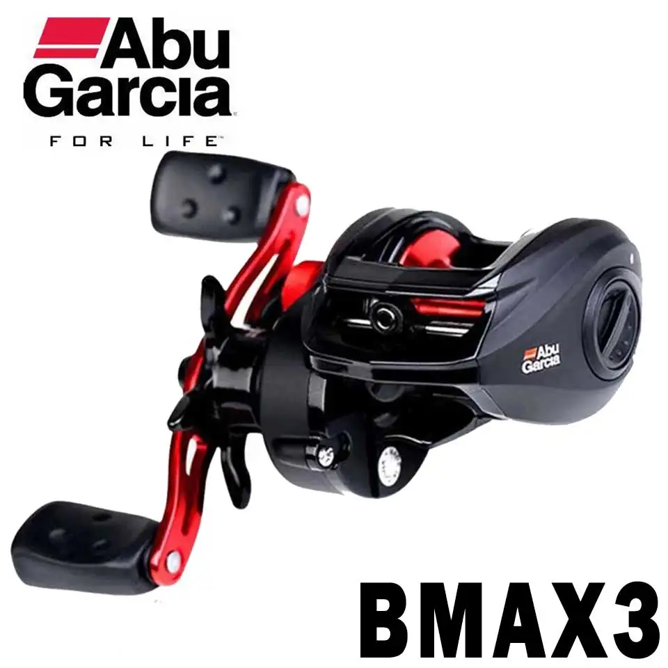 Abu Garcia Black Max Low Profile Baitcast Reel BMAX3 Water Drop Reels Right/ Left Aluminum Spool Fishing Reel Max Drag 8kg