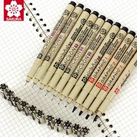 3612pcs black pigma micron pen waterproof hand drawn design sketch needle pen fineline pen supplies