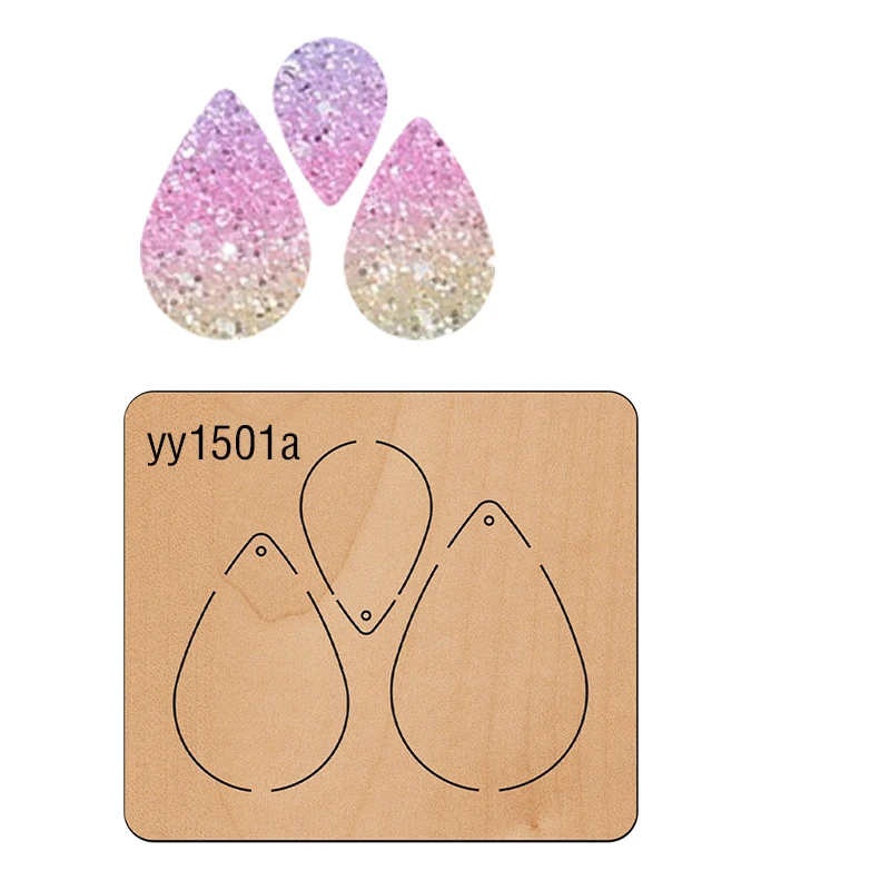 Wood Mold Earrings Cut Mold Earring Wood Mold YY1501AIs Compatible with Most Manual Die Cut