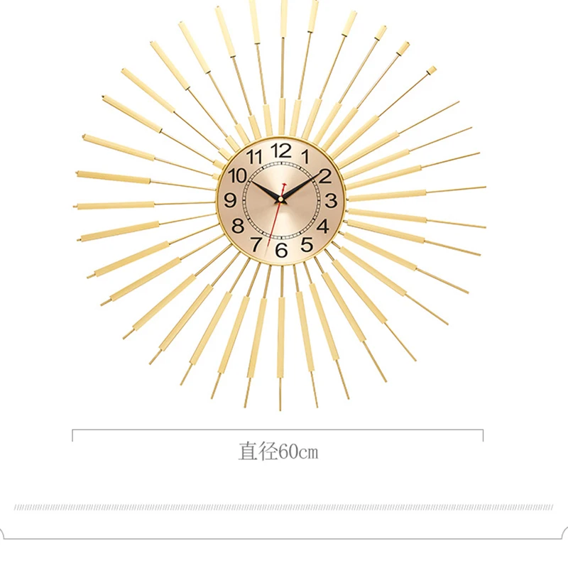 Светильник для гостиной роскошные железные настенные часы дома креативный