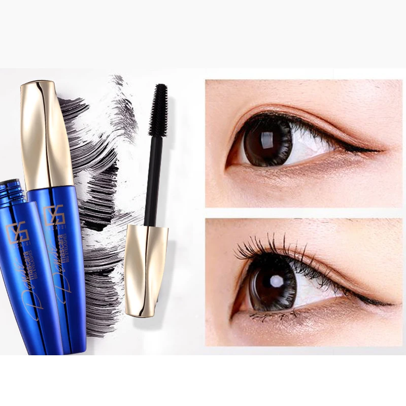 Тушь 4D водостойкая для наращивания ресниц густая Удлиняющая Черная 3d тушь глаз