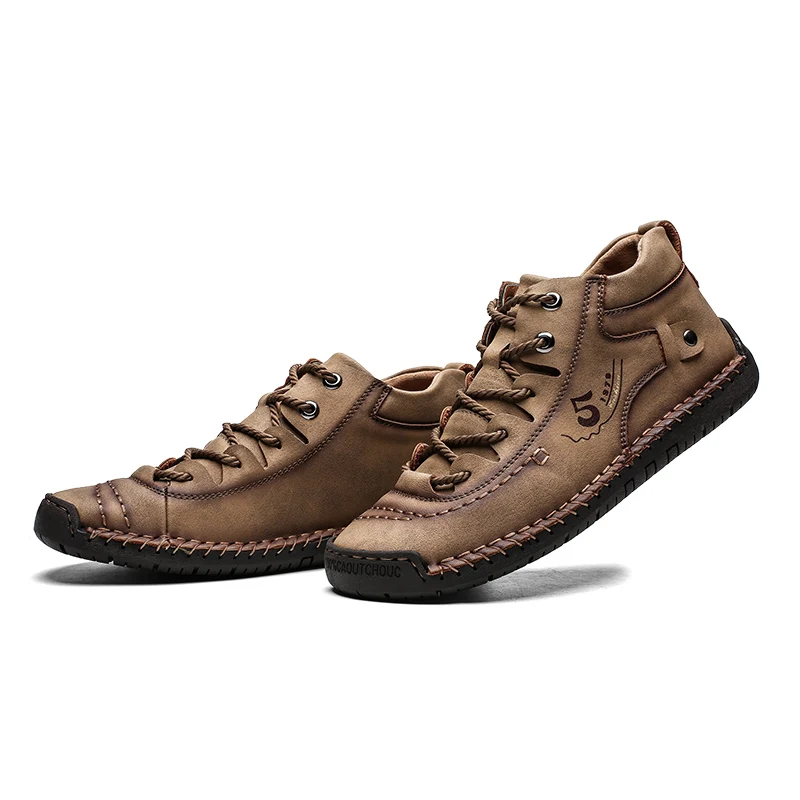 Plus Size Winter Men Shoes Casual Split Leather Shoes Men Loafers Super Comfort Snow Shoes Men Flats Hot Sale Moccasins Shoes