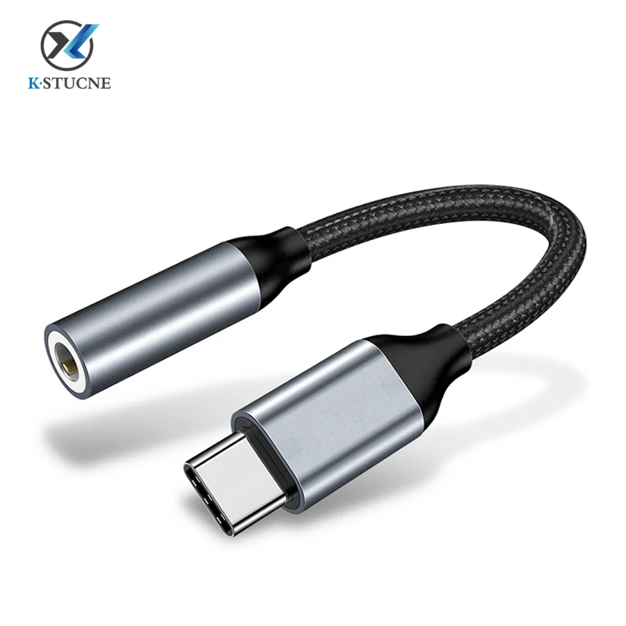 Черный Usb type C до 3,5 мм Aux адаптер для наушников Usb-C type C аудио кабель для Oneplus 7 Pro Xiaomi Mi 9 Se Google Pixel 2 - Цвет: Черный