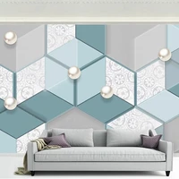 custom photo wallpaper modern marble 3d geometric line mural living room tv sofa bedroom background wall decor papel de parede