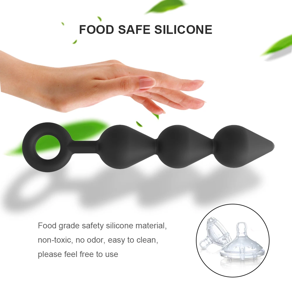 Силиконовый фаллоимитатор Анальная пробка без Вибратор унисекс Сексуальная