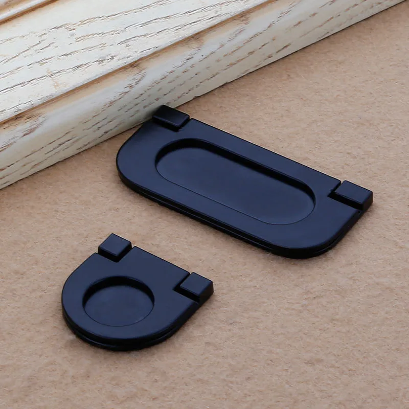 KK & FING цинкового сплава скрытые двери шкафа ручки утопленные тянет дверь