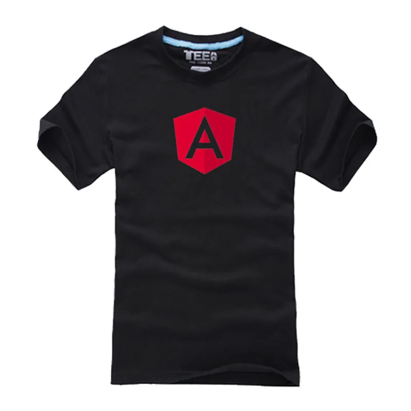 Летняя футболка с логотипом angвыделикс хлопковая Повседневная коротким рукавом -