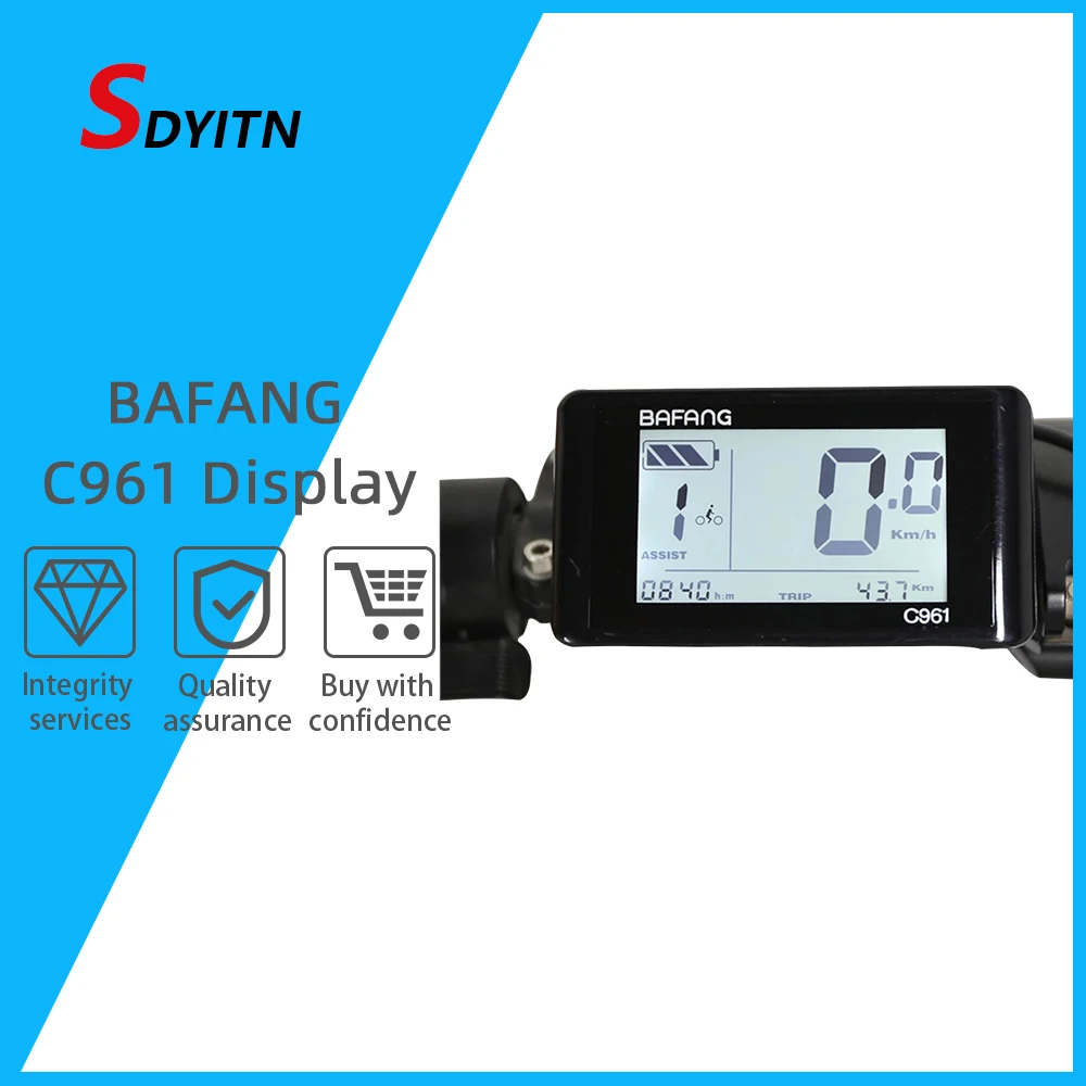 SDYITN Bafang центральный двигатель bbs01 \ 02 черный и белый горизонтальный экран C961
