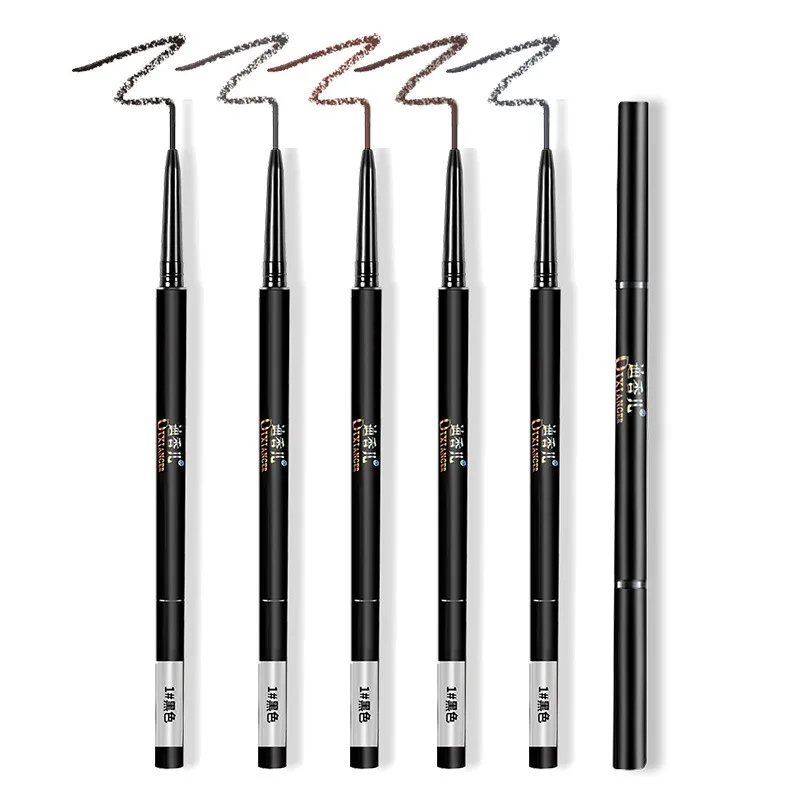 2Pcs Ultra-fine Double Head Eyebrow pencil 5 Colors Tips Liquid pen Waterproof Lasting Natural Eye brow Tattoo Makeup | Красота и