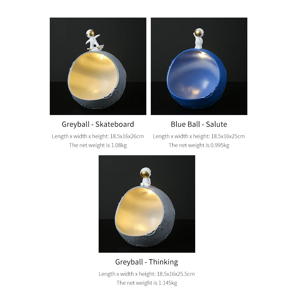 

Nordic Astronaut Spaceman Figurine Creative Statue Office Desktop Decor Home Living Room Decoration Sculpture Ornament Gifts