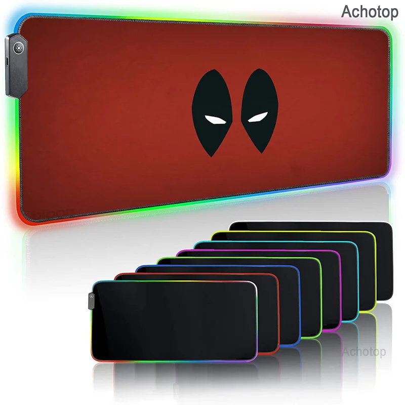 

Anime Movie logo Mouse Pad logo Design RGB Mat LED Mousepad Large Gaming Play Mats Cool Mouse Carpet 400x900x4 xxl Tapis Souris