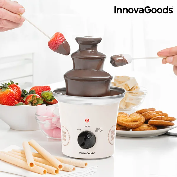 InnovaGoods шоколадный фонтан сладкий и поп-раз 70 Вт белая сталь | Бытовая техника