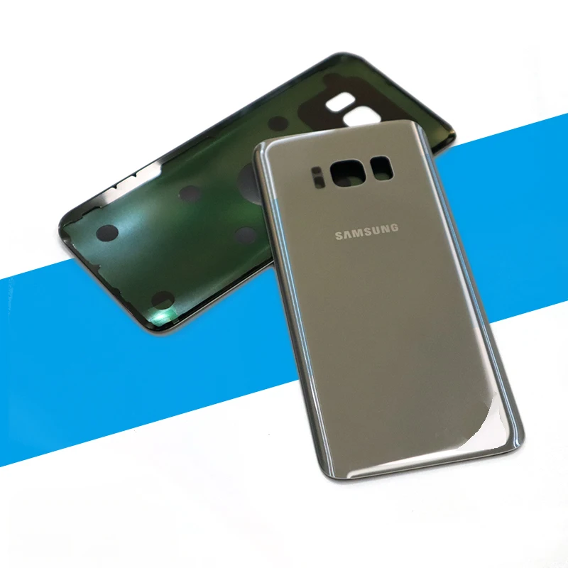 Задняя крышка galaxy s8 Samsung Galaxy S8 чехол для задней панели 3D стеклянный чехол для батареи для samsung S8 замена корпуса+ клейкая наклейка