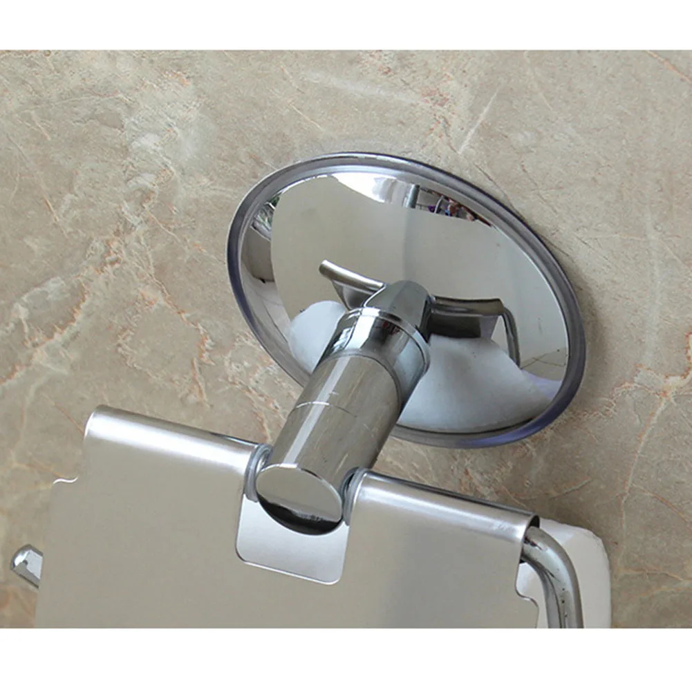 

Durable Stainless Steel Strong Suction Cup Wall Mounted Hanger Bath Supplies Firm Structure Toilet Paper Holder