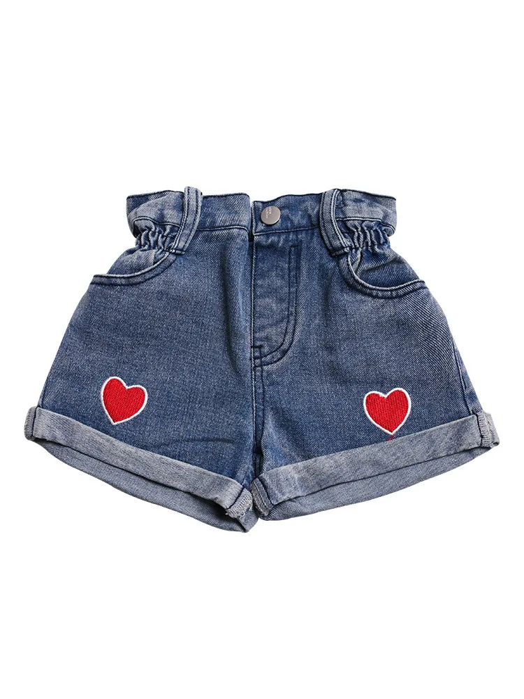 

Summer Cute Children Girl Short Jeans HIgh Waist Kids Girl Casual Short Pants Denim Baby Girl Trousers Fashion Bottom Clothes