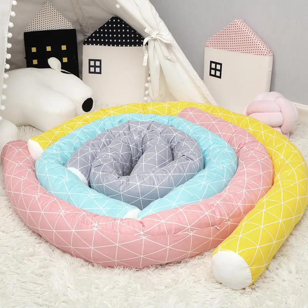 

200CM X 12CM Long Pillow Baby Plush Cushion Kids Bed Crib Fence Protector Bumper Toys Stuffed Safety Bed Bumper Child Sleep Gift