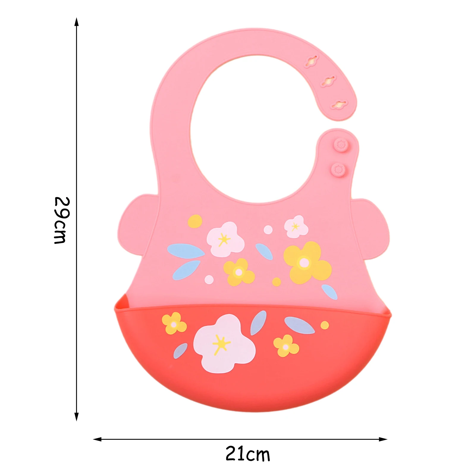 

Cute Baby Bibs Waterproof Silicone Bib Infant Toddler Feeding Saliva Towel Cartoon Adjustable Children Apron With Pocket