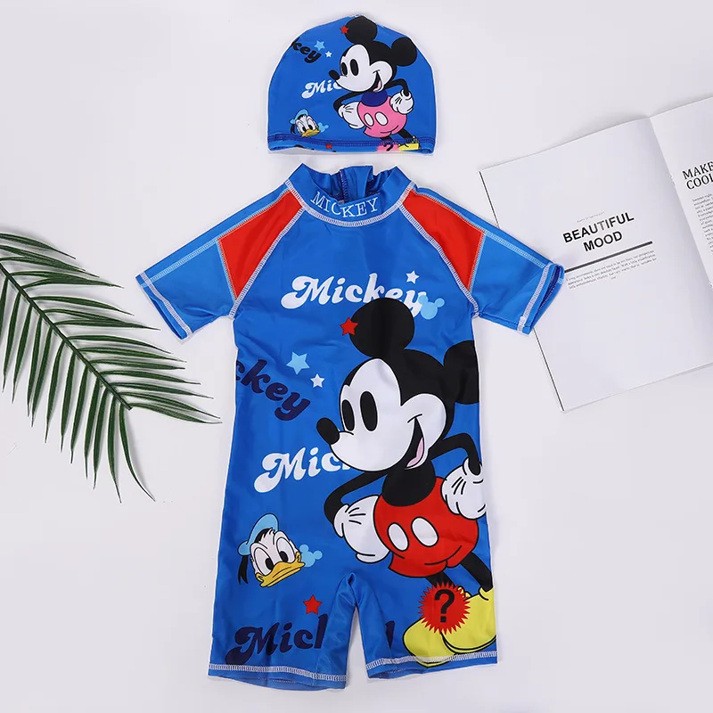 Купальник для мальчиков и девочек Человек-паук мультяшный Микки Минни Маус