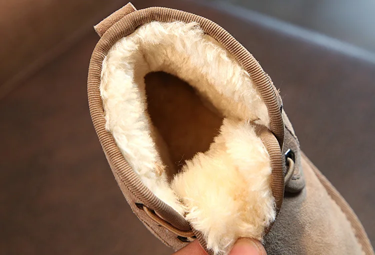 Г. Зимние ботинки для мальчиков chaussure, замшевые сапоги на плоской подошве, теплые школьные туфли из натуральной кожи очень мягкие и удобные на возраст от 1 до 9 лет
