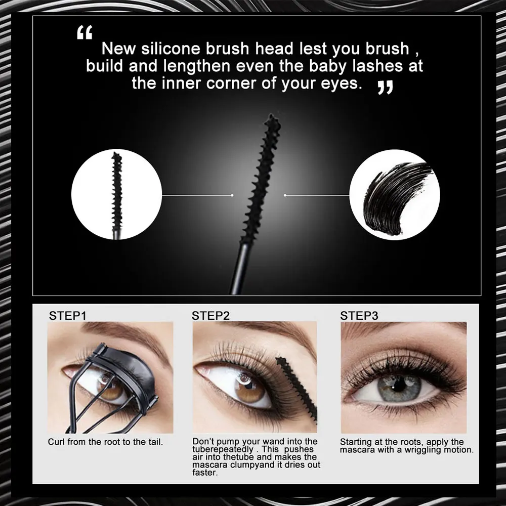 

CHEEKDOURL Eye Makeup Set Waterproof Long Lasting Eyeliner + Black Curling Mascara + Eyelash Curler Curling Tool /Makeup Kit