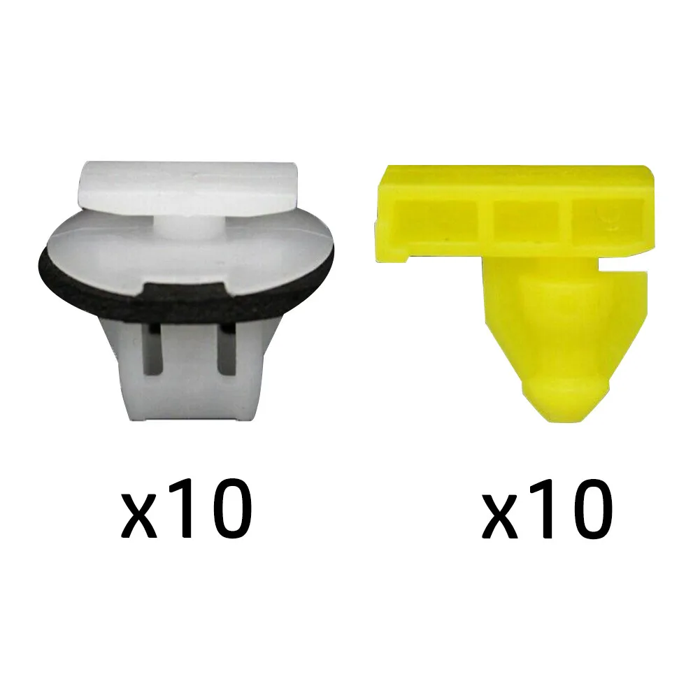 

20PCS Fixing Clips 76847-JG00A 76882-JG10A Accessory For Nissan Juke Moulding Parts Plastic Replacement Practocal