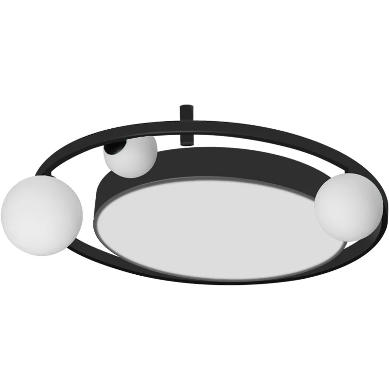 

Modern Simple LED Ceiling lamp Dining Room Living room light glass ball black round Lamp bedroom kitchen Ceiling lighting