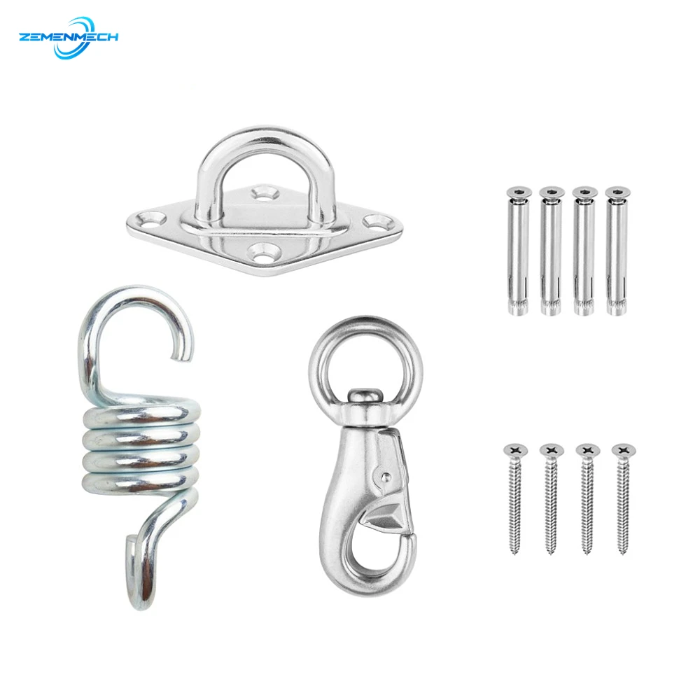 

Подвесное кресло-гамак, 500 фунтов, с пружинным поворотным крючком