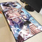 Большой коврик для мыши MRGBEST Megumin Konosuba Anime Girl, Противоскользящий коврик для компьютерной мыши из натурального каучука, Настольный коврик с застежкой по краям