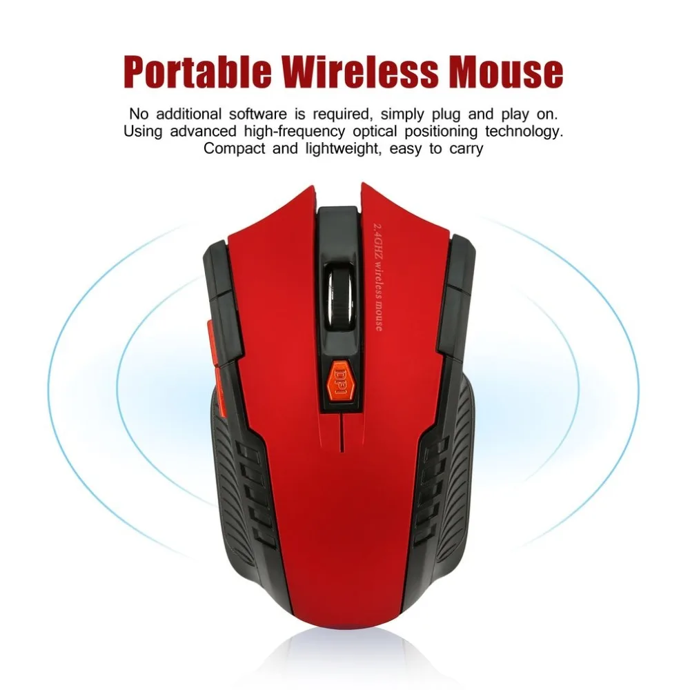 2.4GHz Wireless Optical Mouse Gamer New Game Mice with USB Receiver Mause for PC Gaming Laptops | Компьютеры и офис