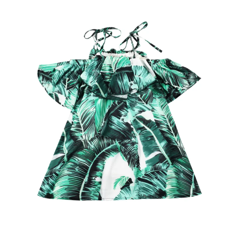 

Spring Family Matching Outfits Autumn Summer Chiffon Floral Long Dress for Mommy and Me Clothes Mother and Daughter Clothes