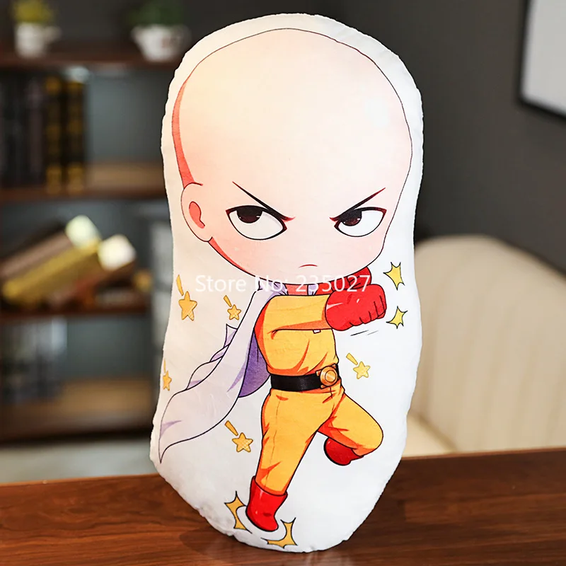 

Anime One-Punch Man PP Cotton Figure Toys Terrible Tornado GENOS SAITAMA Short Plush Doll Pillow 45cm Cosplay for Gift