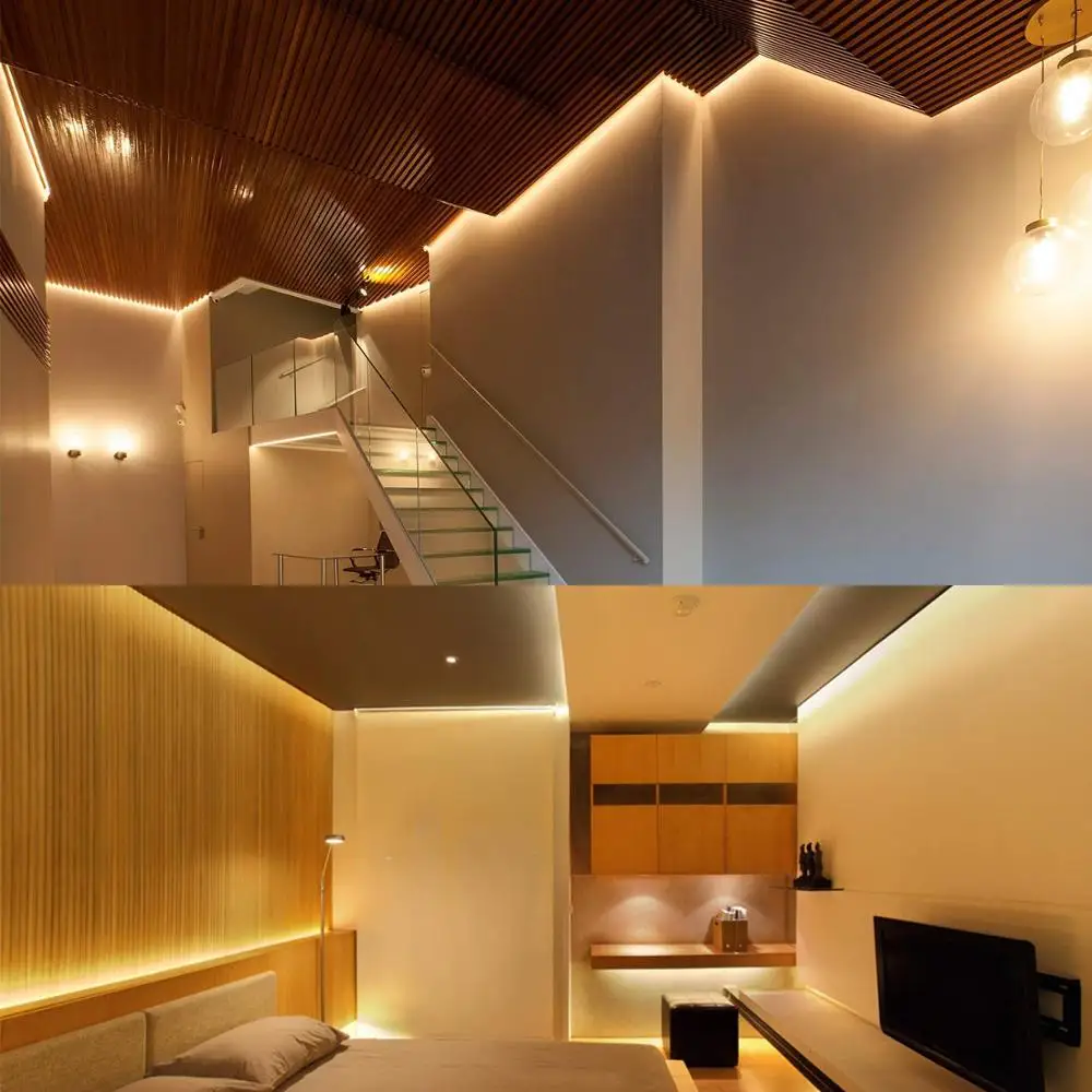 Светодиодная ленсветильник с регулируемой яркостью теплый белый свет не