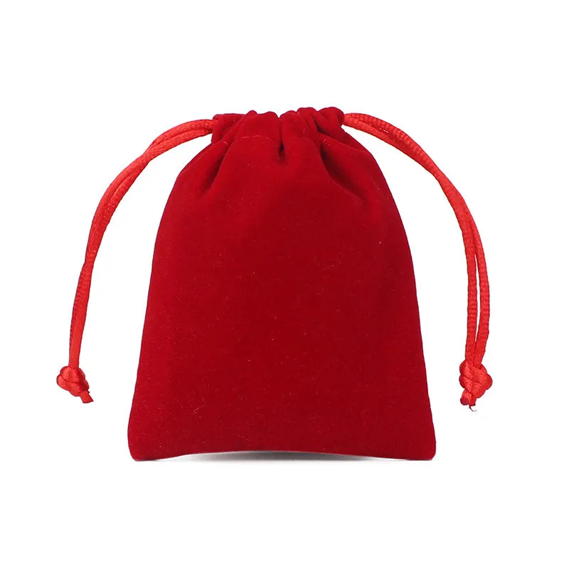 10 шт. бархатные сумки мягкие однотонные цветные Чехлы пыленепроницаемые