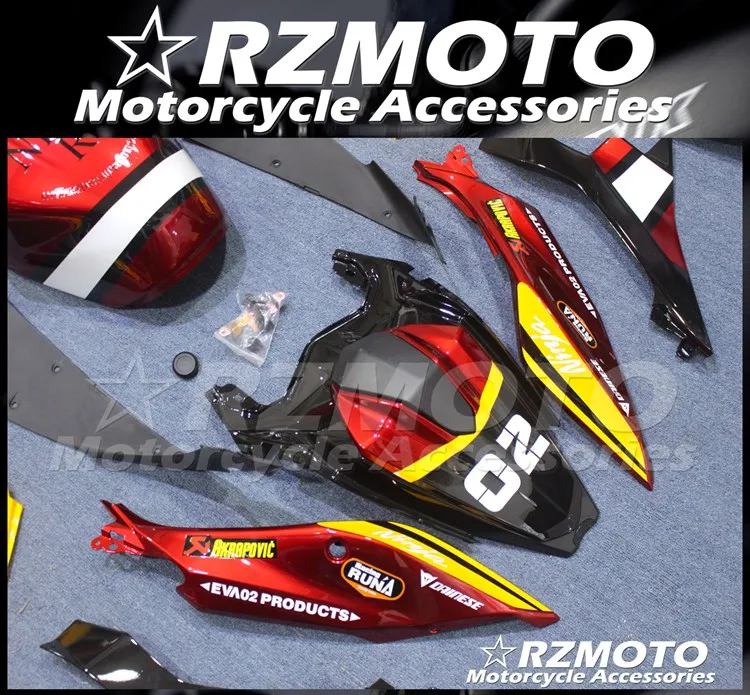 

New ABS Motorcycle whole Fairings kit Fit for Kawasaki Ninja400 400 EX400 Ninja 19 20 2019 2020 Bodywork set red yellow + Tank