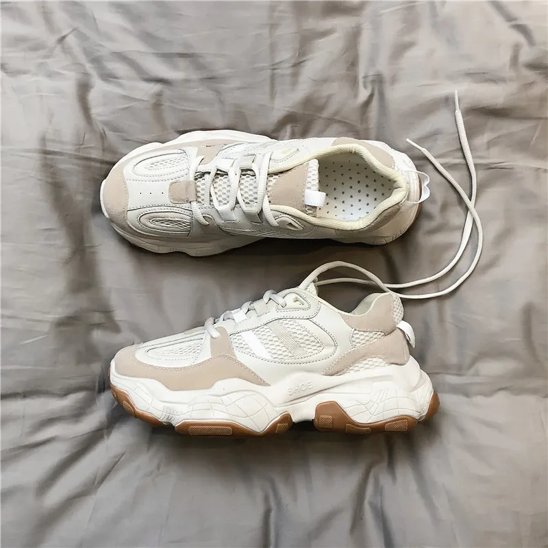 Кроссовки мужские массивные на платформе Вулканизированная подошва шнуровке