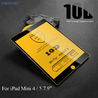 10d full cover black for ipad mini 5 mini 4 7 9 tempered glass screen protector on for apple ipad mini4 mini5 protective film