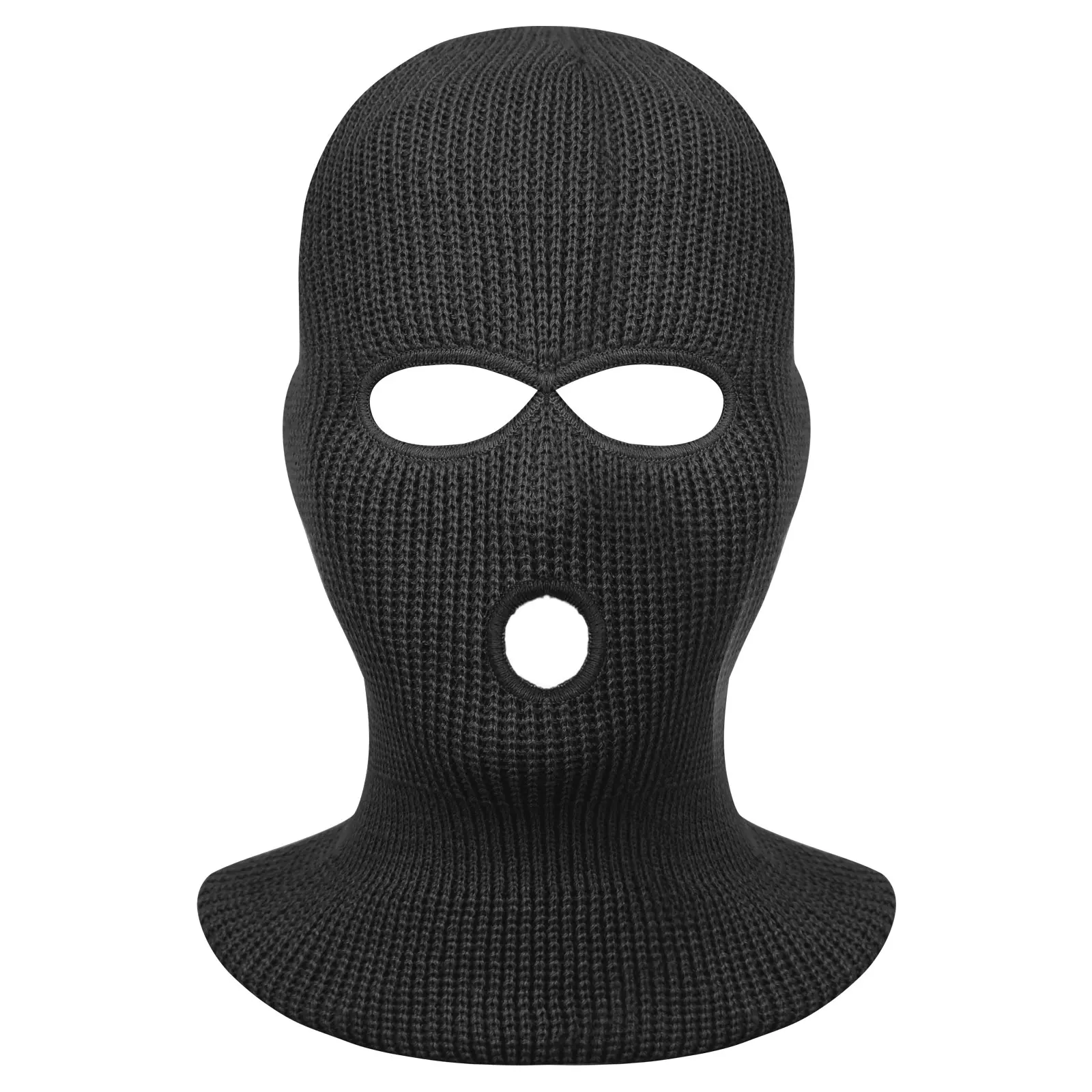 Вязаная маска на все лицо с 2 отверстиями/3 отверстиями капюшон аксессуары для