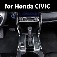 car interior carbon fiber central control decorative stickers modified accessories supplies for honda civic 10th 2016 2020