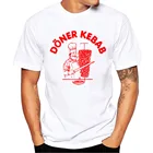 Летняя женская смешная футболка с изображением донера кебаба, футболки кебаба, Мужская Премиум Футболка, белые топы, одежда